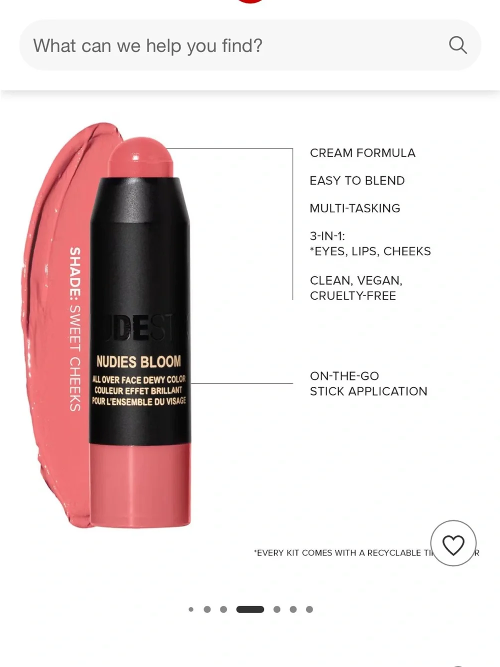 Limited Edition NUDESTIX Sweet Cheeks Mini Kit - 3ct